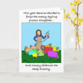 Innovatieve garenverven kaart (Gele Bloem)