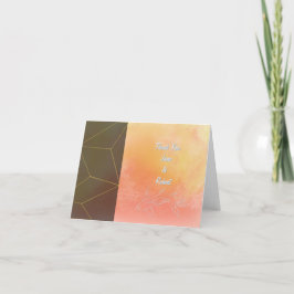 Innovatieve horizontale Abstracte bedankkaarten Bedankkaart