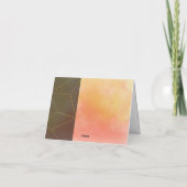 Innovatieve horizontale Abstracte bedankkaarten Bedankkaart (Achterkant)