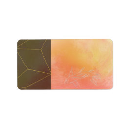 Innovatieve horizontale Abstracte retourlabels Etiket