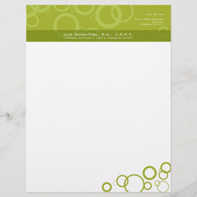 Innovatieve LBT Letterhead Briefhoofd Sjabloon (Voorkant)