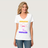 Innovatieve ontwerparchitectuur t-shirt (Voorkant volledig)