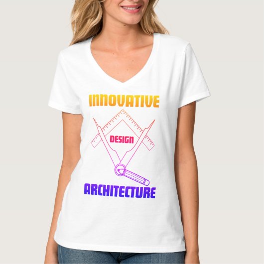 Innovatieve ontwerparchitectuur t-shirt (Voorkant)