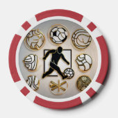 "Innovatieve sportlooks" Poker Chips (Achterkant)