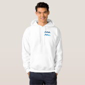 Innovatieve Waterman Flow – elektrisch blauw Hoodie (Voorkant volledig)