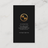 Innovatieve witte grove prijsaanduiding Mark Copyw Visitekaartje (Achterkant)