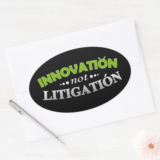 Innovation NOT Litigation Sticker (Envelop)