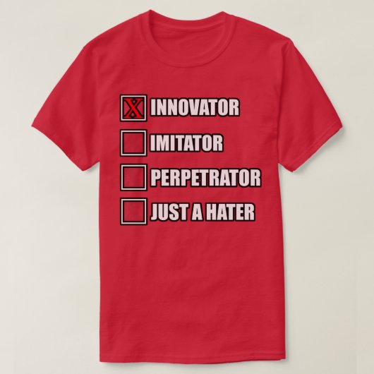 Innovator Multiple Choice T-shirt (Design voorkant)