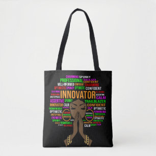 Innovator zwart moeder Christelijk ma vrouw melani Tote Bag