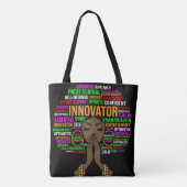 Innovator zwart moeder Christelijk ma vrouw melani Tote Bag (Achterkant)