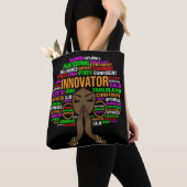 Innovator zwart moeder Christelijk ma vrouw melani Tote Bag (Dichtbij)