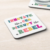 Innoveren als een CEO, ontwrichten als een rebel Bier Onderzetter (Linkerzijde)