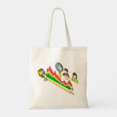 Innoveren of herhalen – Motivatie Canvas tas voor  (Achterkant)