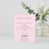 Innoverend Baby shower voor roze bovengrens Kaart (Staand voorkant)