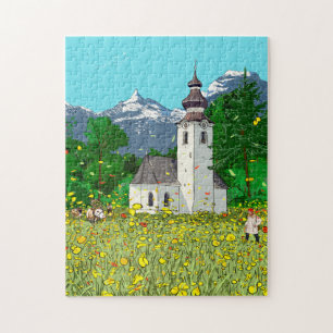 Innsbruck Austria Landscape Whimsical Art Legpuzzel