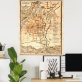  Innsbruck Austria Map (1922) Poster (Thuiskantoor)