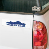 Innsbruck Austria Please Bumpersticker (Op Truck)