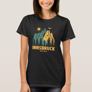 Innsbruck Bergen Oostenrijk Wandelen Buiten Vintag T-shirt