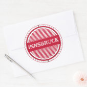 Innsbruck City Pride Emblem – Austrian Identity Ronde Sticker (Envelop)
