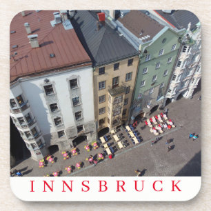 Innsbruck gebouwen uitzicht onderzetters