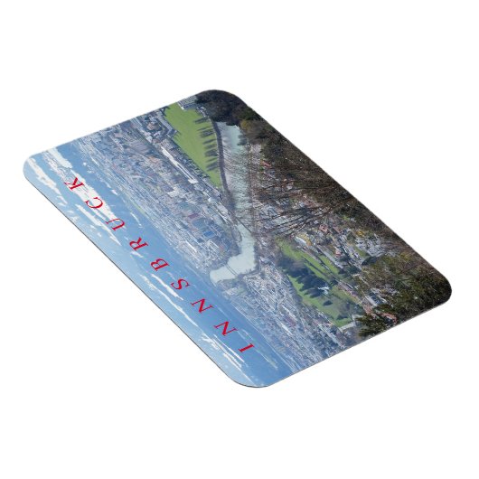 Innsbruck gezien vanaf de kabelbaan koelkastmagnee magneet (Rechterzijde)