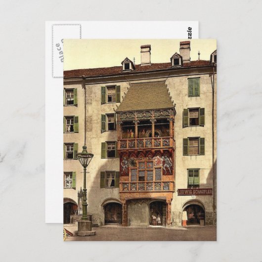 Innsbruck, Golden Porch, Tirol, Oostenrijk-Hongari Briefkaart (Voorkant / Achterkant)