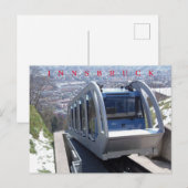 Innsbruck kabelspoorweg ansicht ansichtkaart briefkaart (Voorkant / Achterkant)