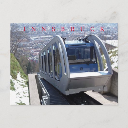 Innsbruck kabelspoorweg ansicht ansichtkaart briefkaart (Voorkant)
