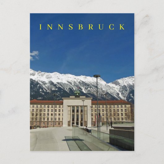 Innsbruck Liberation Monument uitzicht briefkaart (Voorkant)