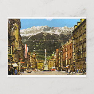 Innsbruck, Maria Theresa Strasse, 1950 Briefkaart