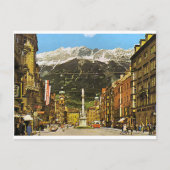 Innsbruck, Maria Theresa Strasse, 1950 Briefkaart (Voorkant)