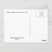 Innsbruck, Maria Theresa Strasse, Tram Briefkaart (Achterkant)