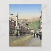 Innsbruck, Maria Theresa Strasse, Tram Briefkaart (Voorkant)