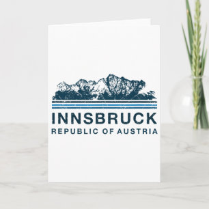 Innsbruck Oostenrijk Bergen Oostenrijks Skien Vint Kaart