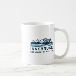 Innsbruck Oostenrijk Bergen Oostenrijks Skien Vint Koffiemok