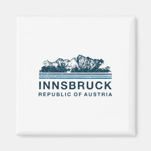 Innsbruck Oostenrijk Bergen Oostenrijks Skien Vint Magneet