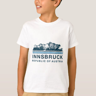 Innsbruck Oostenrijk Bergen Oostenrijks Skien Vint T-shirt