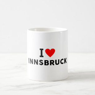 Innsbruck Oostenrijk liefde stad hart zoals reizen Koffiemok