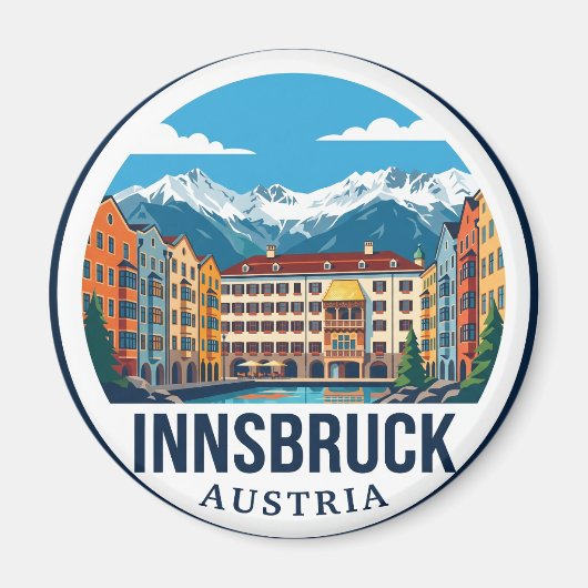 Innsbruck Oostenrijk Magneet (Voorkant)