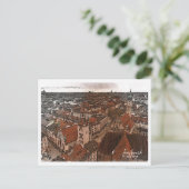 Innsbruck Oostenrijk Mooi kleurenpotloodlandschap Briefkaart (Staand voorkant)