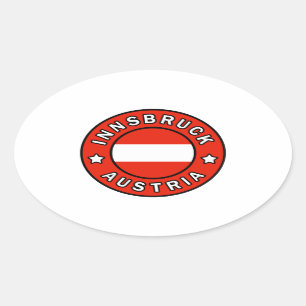 Innsbruck Oostenrijk Ovale Sticker