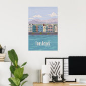 Innsbruck Oostenrijk Reisposter Poster (Thuiskantoor)