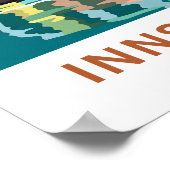 Innsbruck Oostenrijk Reisprint Poster (Hoek)