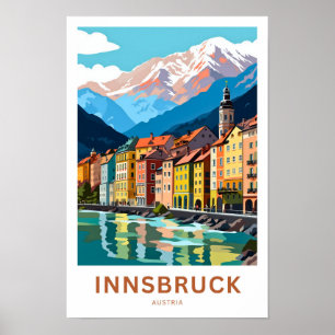 Innsbruck Oostenrijk Reisprint Poster