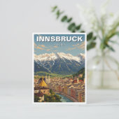 Innsbruck Oostenrijk Reizen Briefkaart (Staand voorkant)