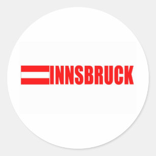 Innsbruck, Oostenrijk Ronde Sticker