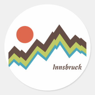Innsbruck Oostenrijk Ronde Sticker