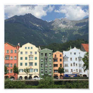 Innsbruck Oostenrijk stad in Tirol Foto Afdruk