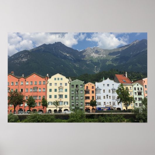 Innsbruck Oostenrijk stad in Tirol Poster (Voorkant)