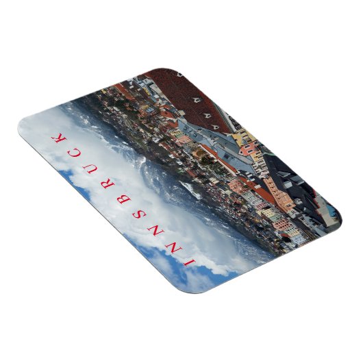 Innsbruck panoramisch uitzicht magneet (Rechterzijde)